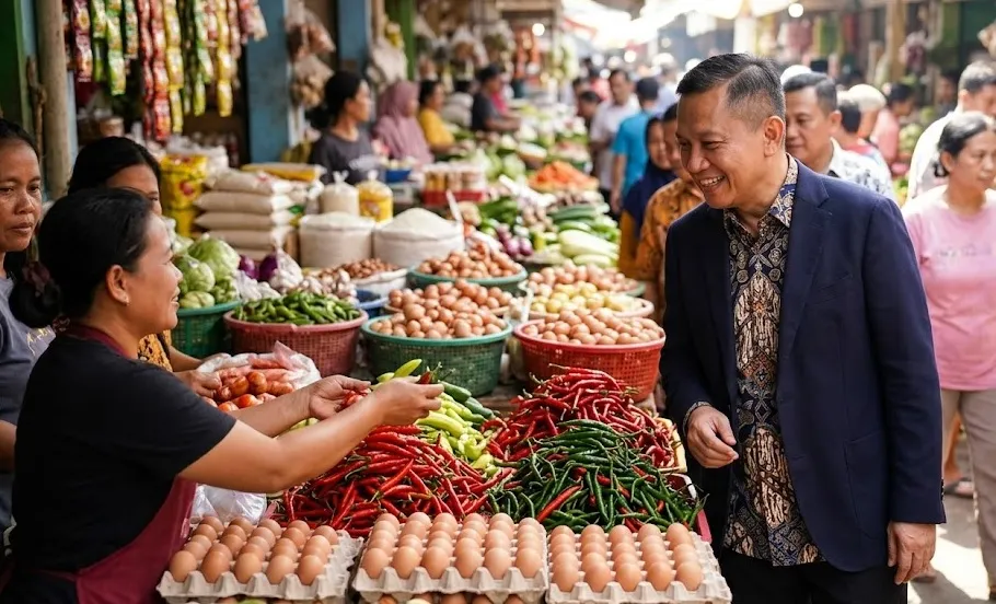 Mendag Pastikan Pasokan Pangan Aman, Harga Cabai hingga Telur Terpantau Stabil