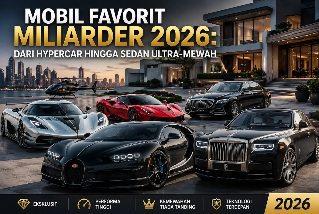Mobil Favorit Miliarder 2026: Dari Hypercar hingga Sedan Ultra-Mewah