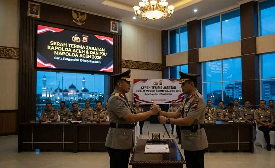 Mutasi Polri 2026: Kapolda Aceh Baru Diikuti Pergantian Pejabat Utama dan 10 Kapolres