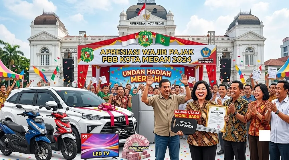 Pemkot Medan Apresiasi Wajib Pajak PBB dengan Undian Hadiah, Ini Daftarnya