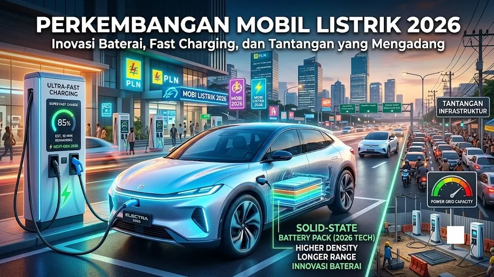 Perkembangan Mobil Listrik 2026: Inovasi Baterai, Fast Charging, dan Tantangan yang Masih Mengadang