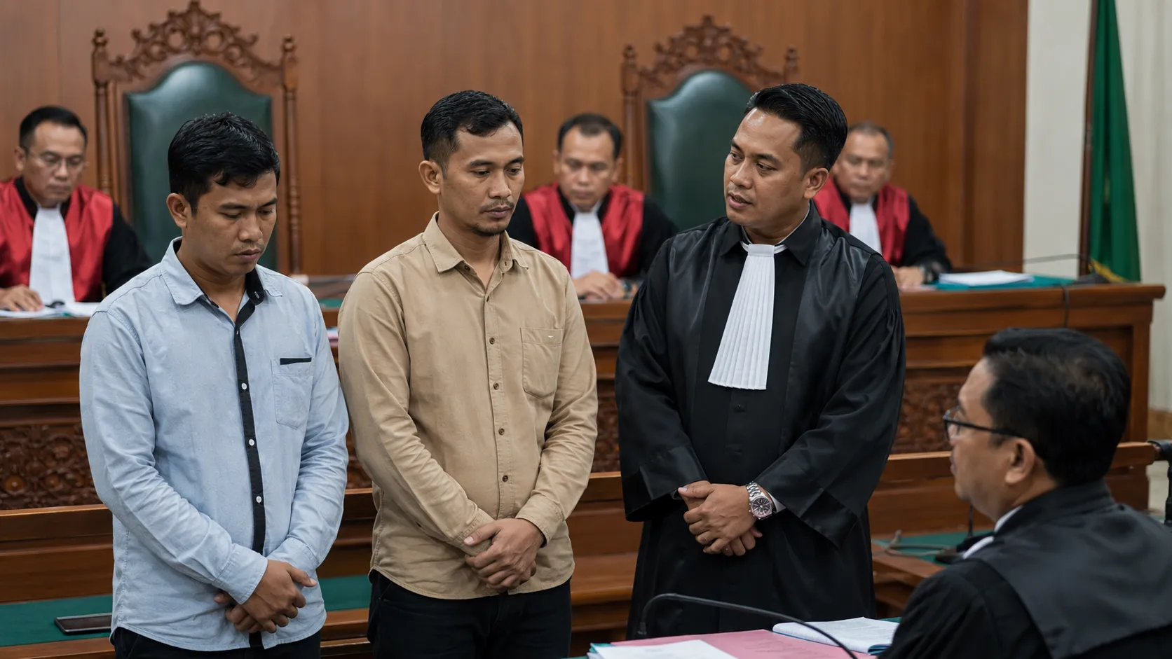 PN Medan Tangguhkan Penahanan Dua Terdakwa Kasus Pertalite Jeriken
