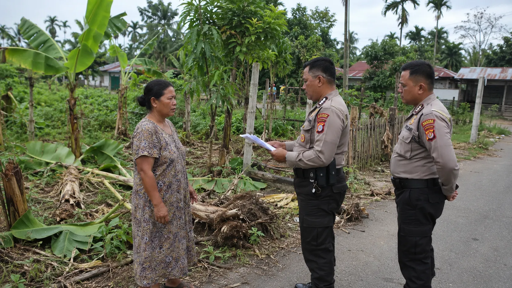 Polisi Klarifikasi Video Ibu Ditahan karena Cabut Pohon Pisang, Sebut Lokasi Bukan Tanah Miliknya