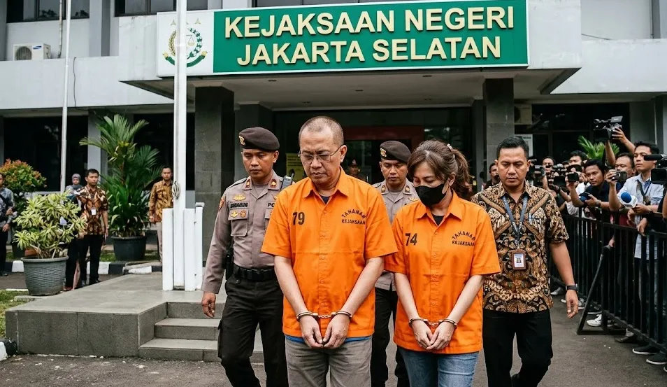 Roy Suryo dan Dokter Tifa Tiba di Kejari Jaksel dengan Baju Tahanan Oranye