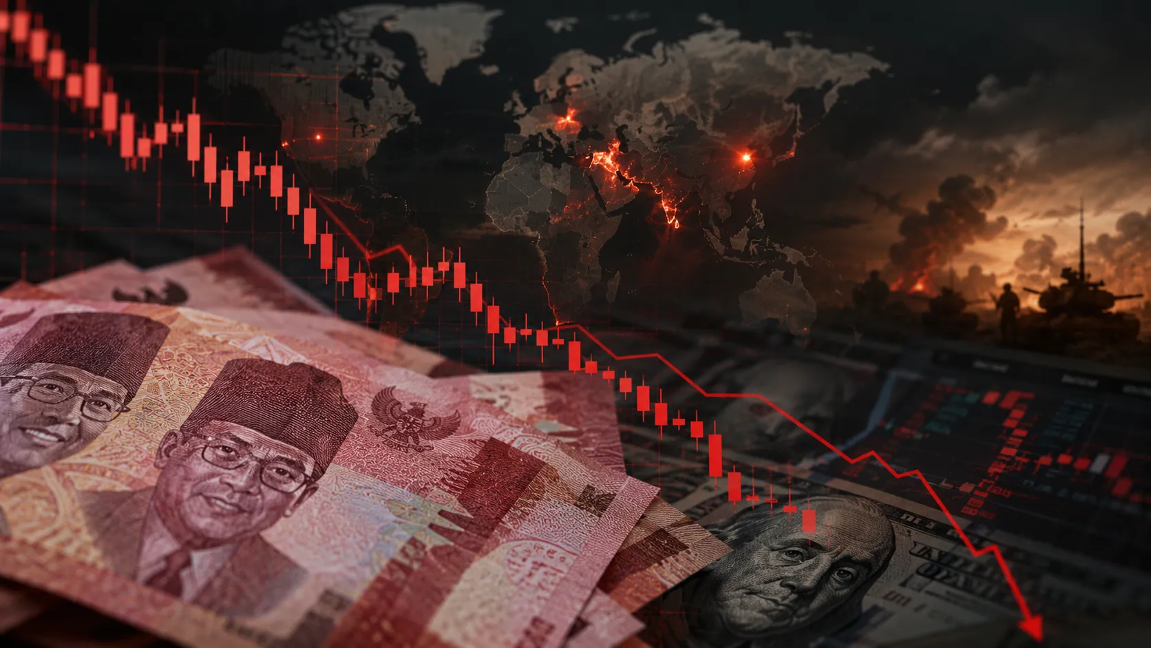 Rupiah Melemah ke Rp17.887 per Dolar AS, Pasar Cermati Inflasi dan Konflik Global
