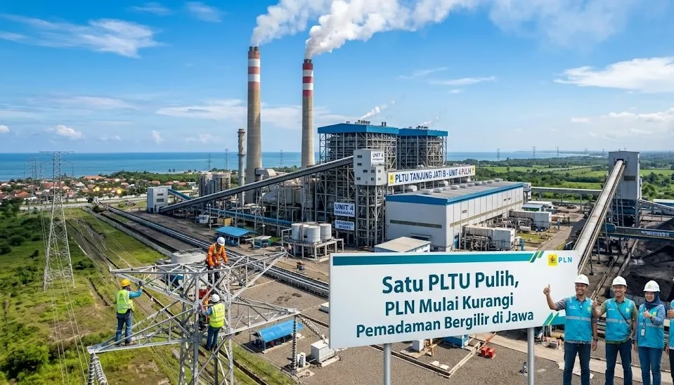 Satu PLTU Pulih, PLN Mulai Kurangi Pemadaman Bergilir di Jawa