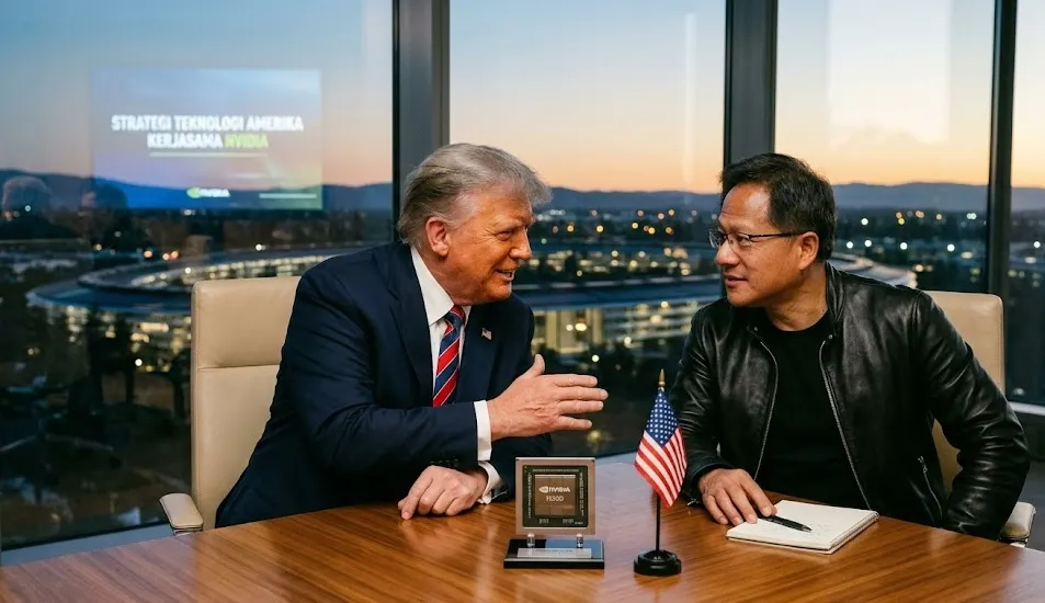 Strategi Donald Trump Dekati CEO Nvidia Jensen Huang demi Ambisi Teknologi Amerika