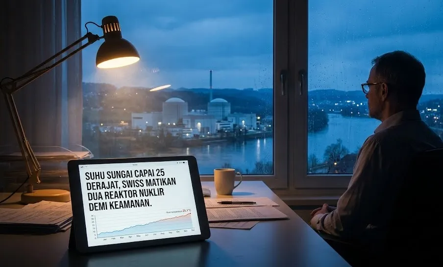 Suhu Sungai Capai 25 Derajat, Swiss Matikan Dua Reaktor Nuklir Demi Keamanan