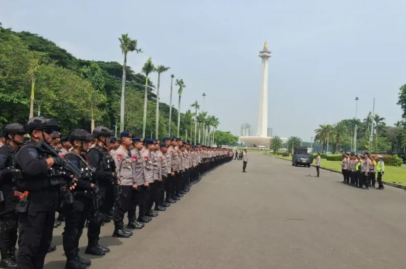 619 petugas disiapkan untuk menjaga keamanan saat unjuk rasa di Jakarta Pusat