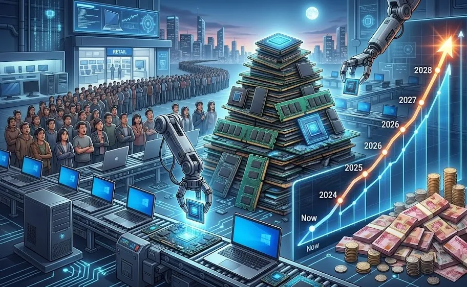 Chip Memori Langka, Harga Laptop dan PC Diprediksi Naik hingga 2028