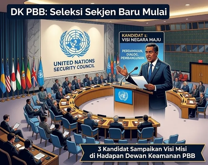 DK PBB Mulai Seleksi Sekjen Baru, Tiga Kandidat Sampaikan Visi di Hadapan Dewan Keamanan
