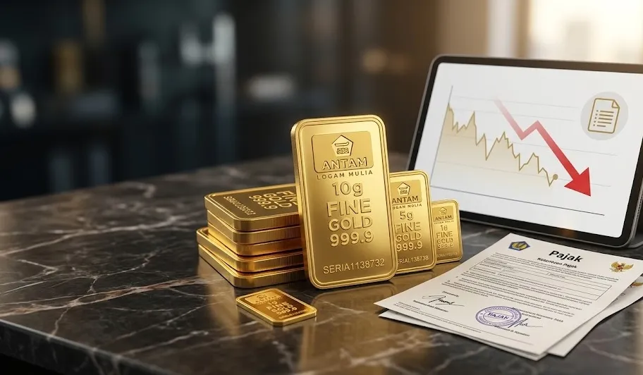Harga Emas Antam Turun Jumat Pagi, Simak Rincian Lengkap dan Ketentuan Pajaknya