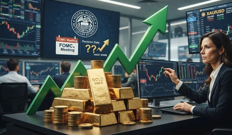 Harga Emas Bangkit Usai Anjlok, Pasar Tunggu Keputusan The Fed Pekan Depan