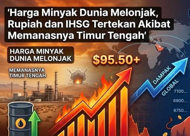 Harga Minyak Dunia Melonjak, Rupiah dan IHSG Tertekan Akibat Memanasnya Timur Tengah