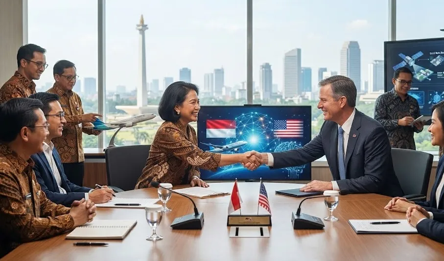 Indonesia-AS Jajaki Kerja Sama Baru dari Penerbangan hingga AI, Bukan Sekadar Dagang