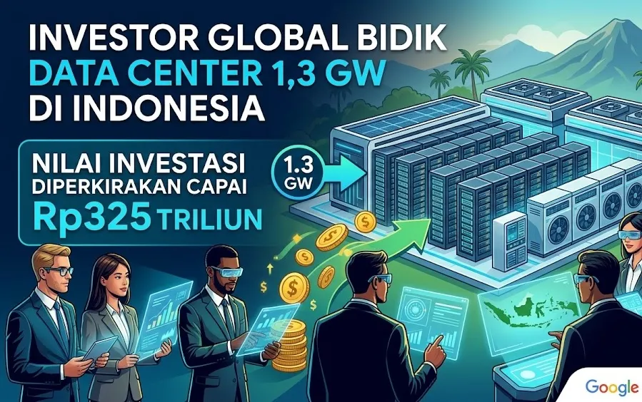 Investor Global Bidik Data Center 1,3 GW di Indonesia, Nilai Investasi Diperkirakan Capai Rp325 Triliun
