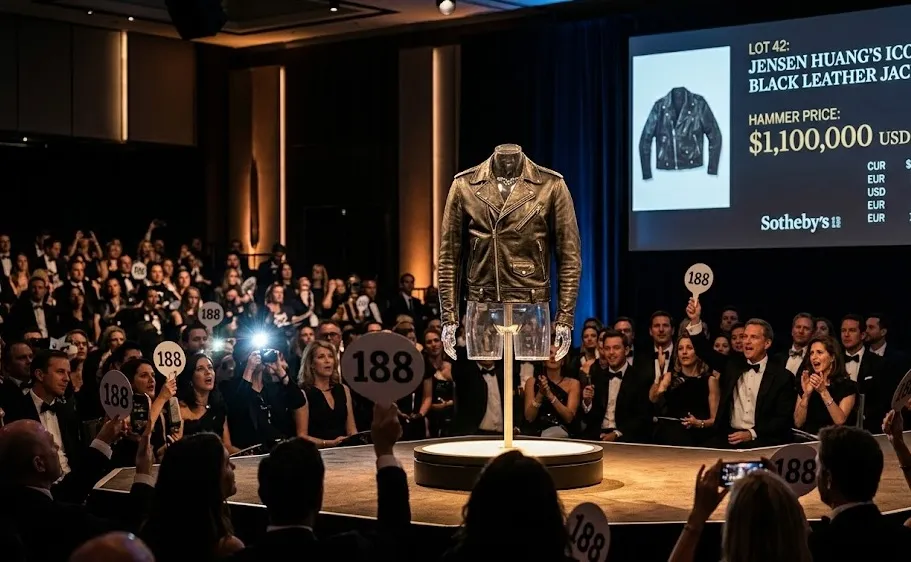 Jaket Kulit Ikonik Jensen Huang Laku Rp17,2 Miliar di Lelang Sotheby's