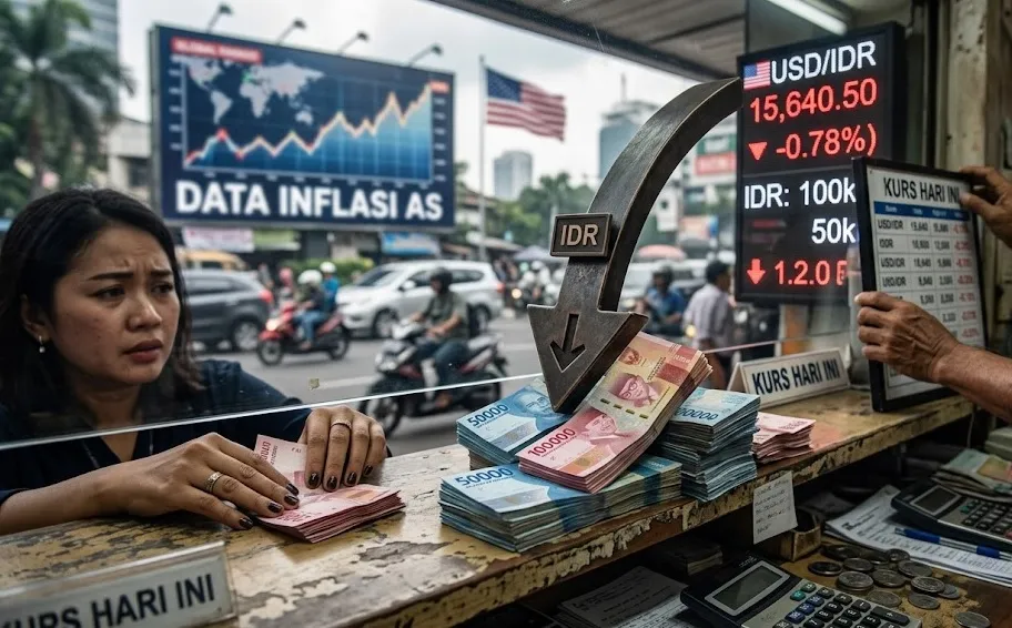 Ketidakpastian Jelang Data Inflasi AS Menekan Pergerakan Rupiah