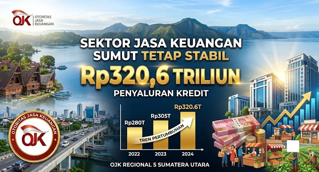 OJK: Sektor Jasa Keuangan Sumut Tetap Stabil, Kredit Tembus Rp320,6 Triliun
