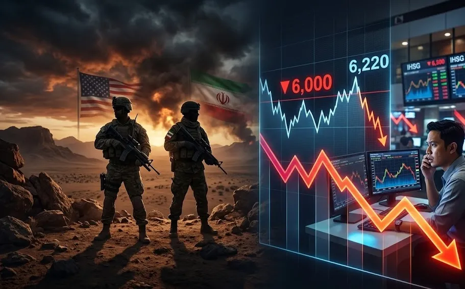 Perang AS-Iran Tekan Pasar, IHSG Berpotensi Tertahan di Rentang 6.000-6.220
