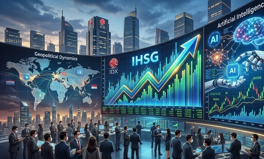 Pergerakan IHSG Positif di Tengah Kekhawatiran Valuasi AI dan Geopolitik