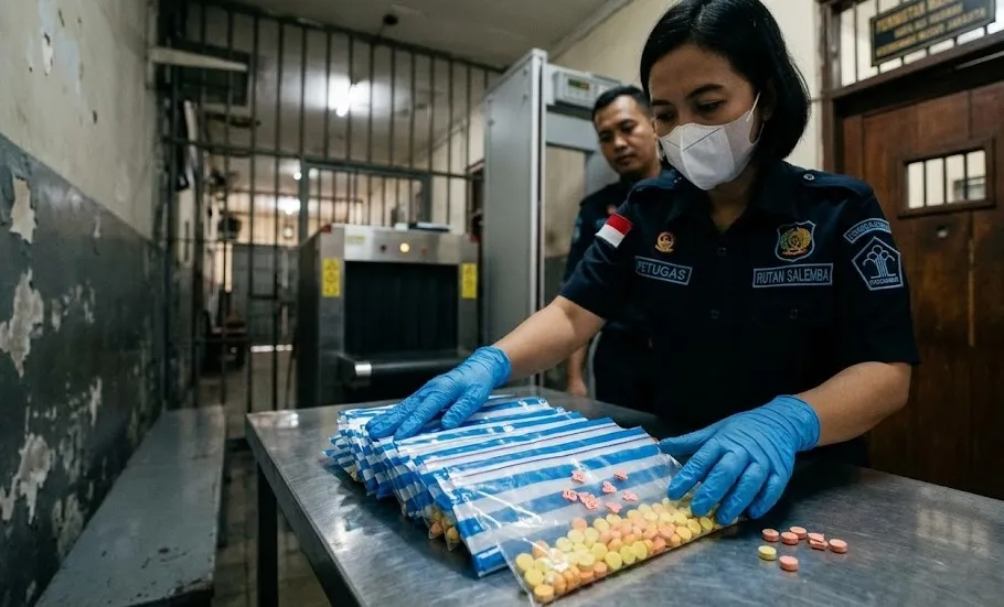Petugas Rutan Salemba Gagalkan Penyelundupan 15 Pil Ekstasi untuk Narapidana