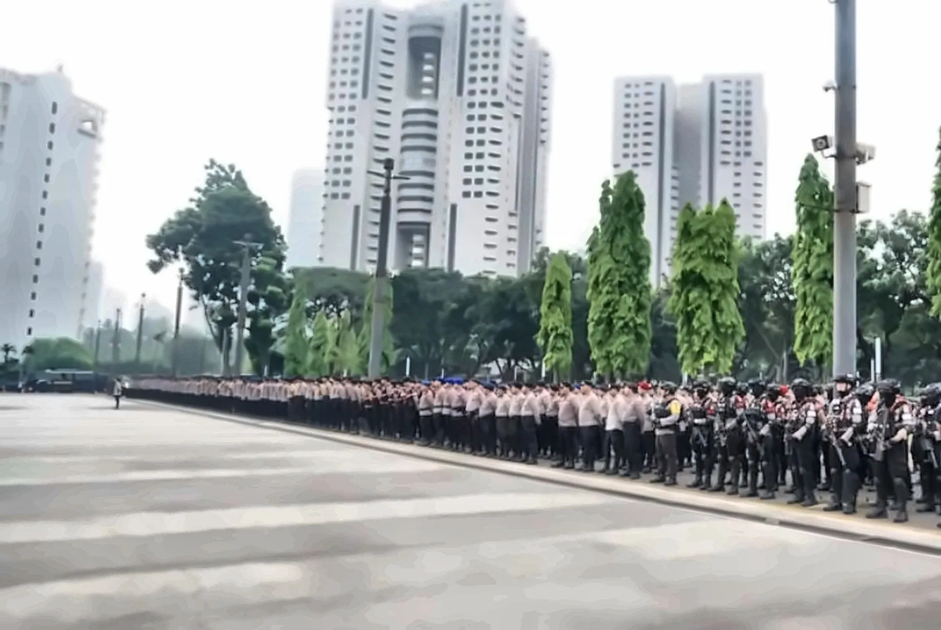 Polisi Kerahkan 4.132 Personel Amankan Unjuk Rasa di Jakarta Pusat Hari Ini
