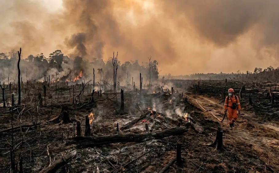 Rincian Wilayah Terdampak Karhutla Riau: Bengkalis dan Pelalawan Paling Luas Terbakar