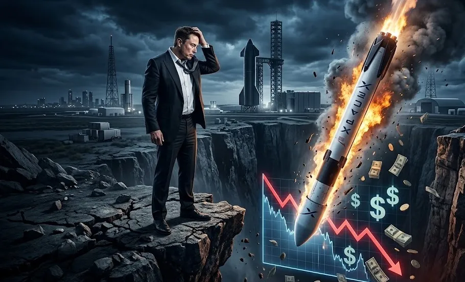 Saham SpaceX Anjlok di Bawah Harga IPO, Kekayaan Elon Musk Menyusut Ratusan Miliar Dolar