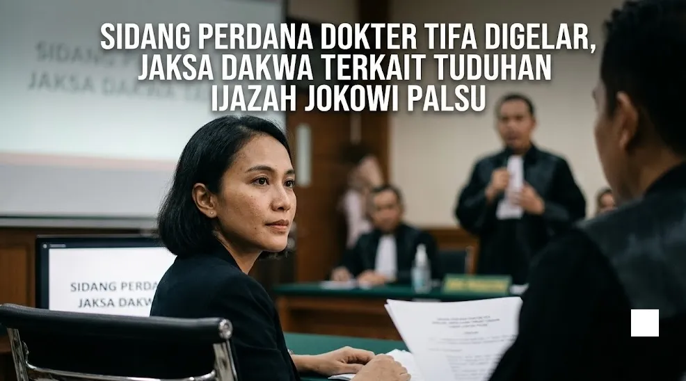 Sidang Perdana Dokter Tifa Digelar, Jaksa Dakwa Terkait Tuduhan Ijazah Jokowi Palsu