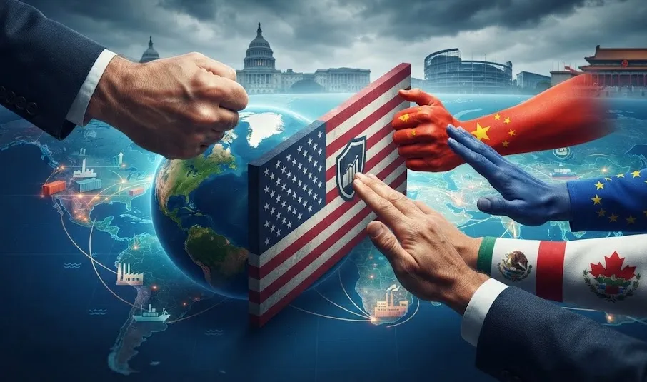 Tarif Baru Trump Picu Gelombang Perlawanan Dunia, Tiga Negara Siapkan Langkah Balasan