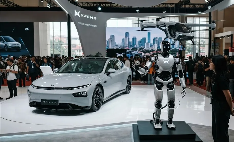 XPENG Bawa Robot Humanoid dan Mobil Terbang ke GIIAS 2026, Pamer Ekosistem Physical AI