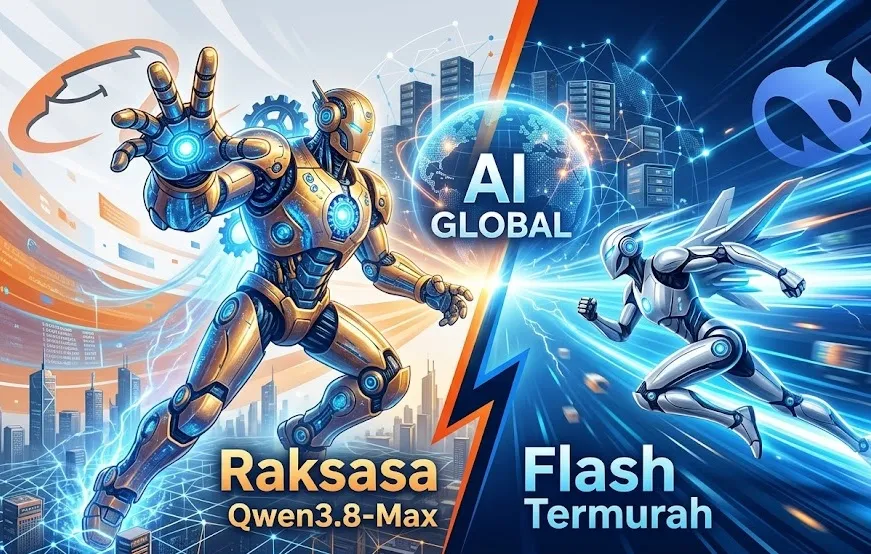 Alibaba dan DeepSeek Kompak Gebrak Persaingan AI Global: Qwen3.8-Max Raksasa, V4-Flash Termurah