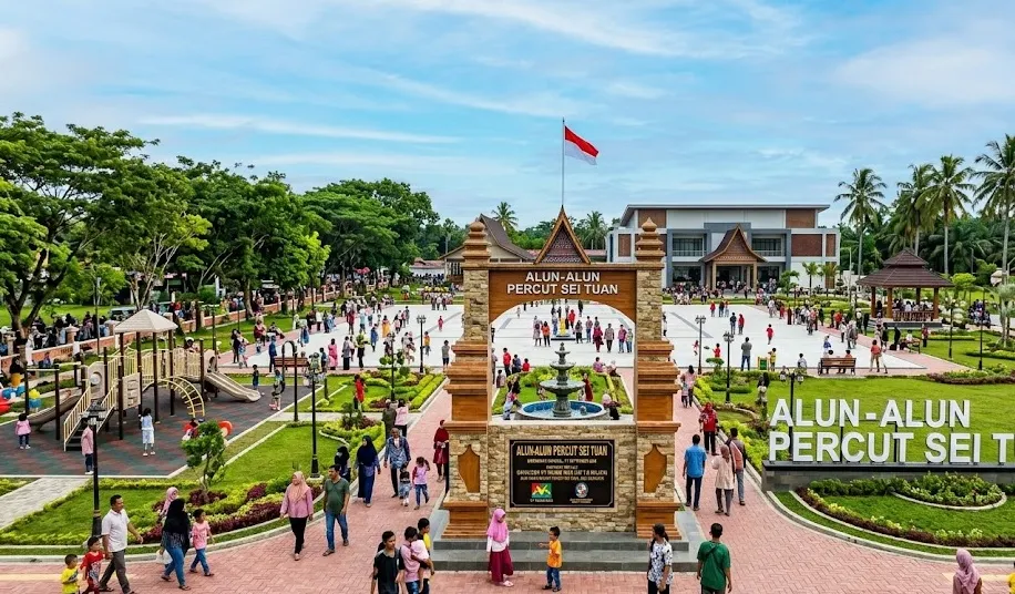 Alun-alun Percut Sei Tuan Diresmikan, Dibangun dari Dana CSR PT Musim Mas Senilai Rp1,9 Miliar