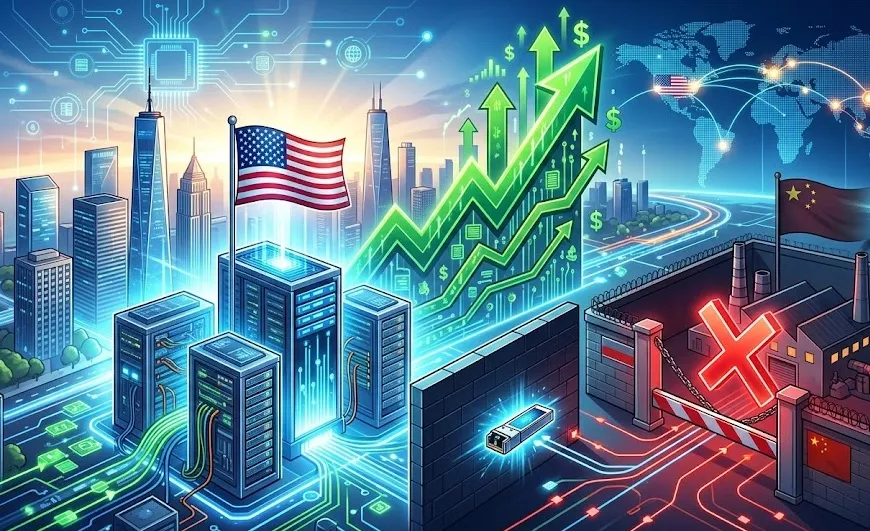 AS Siapkan Larangan Impor Transceiver Data Center Asal China, Saham Produsen AS Melonjak