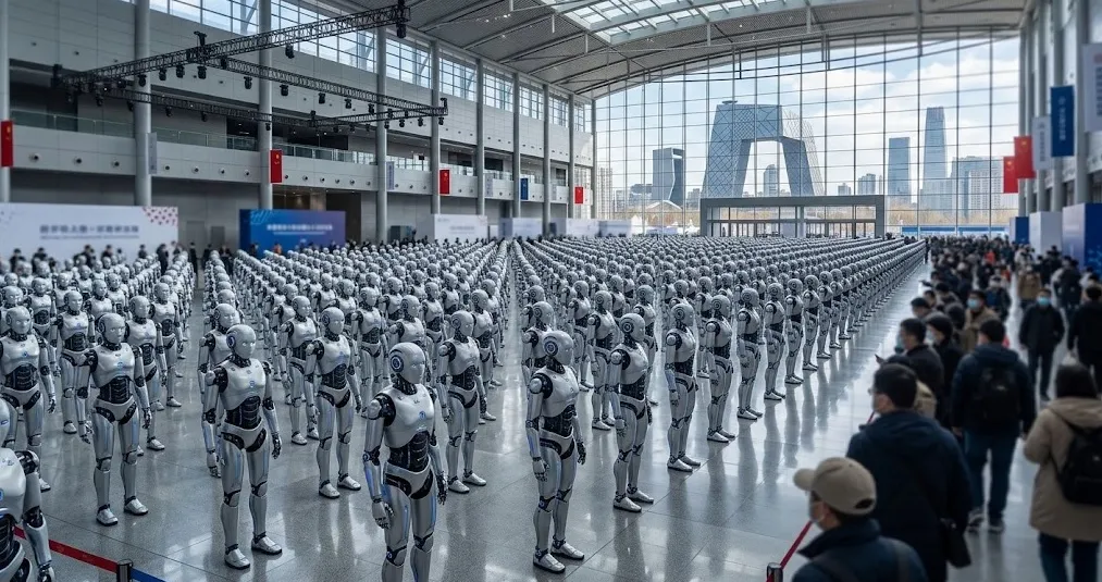 Di Tengah Larangan Impor AS, China Pamer Ribuan Robot Humanoid di Beijing