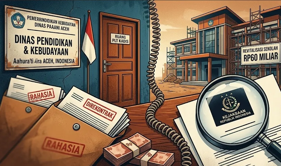 Diduga Peras Kepala Sekolah Soal Dana Revitalisasi Rp60 Miliar, Plt Kadisdikbud Langsa Diperiksa Kejaksaan