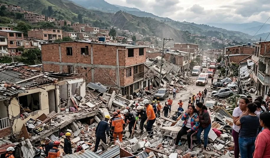 Gempa Magnitudo 7,4 Guncang Kolombia Barat, Korban Tewas Capai Ratusan