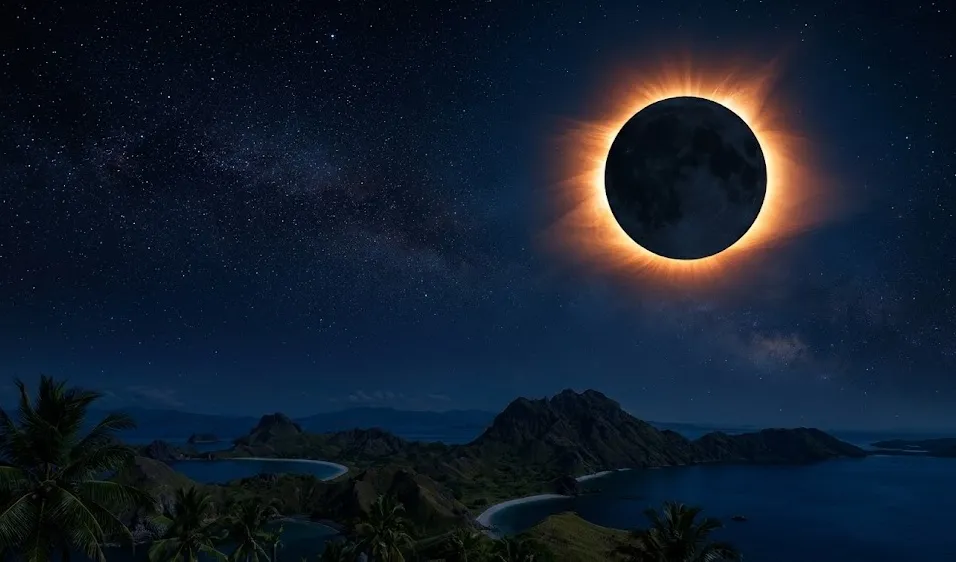 Gerhana Matahari Total Terjadi Malam Ini, tapi Langit Indonesia Tidak Kebagian