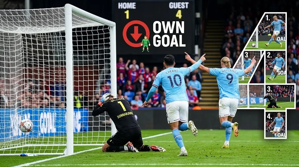 Gol Bunuh Diri Donnarumma Tak Halangi Man City Menang Telak atas Palace