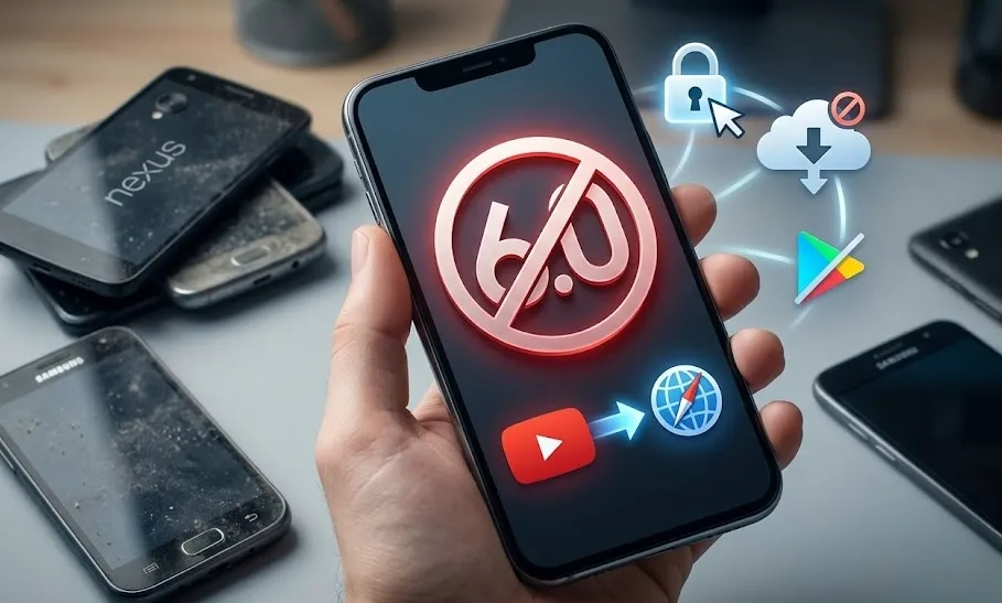 Google Cabut Dukungan Play Services untuk Android 6.0, YouTube di HP Lama Mulai Dialihkan ke Browser
