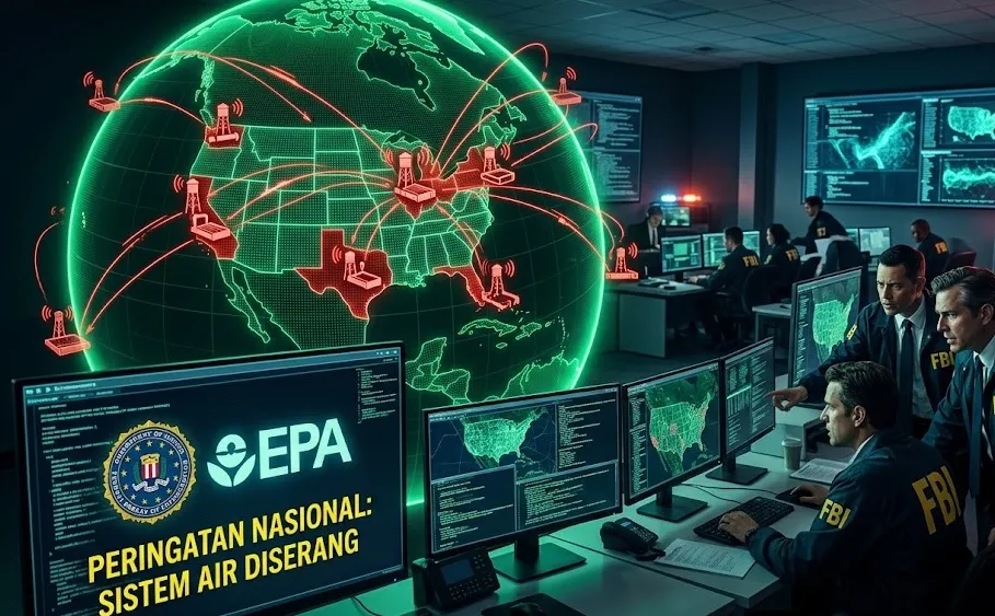 Peretas Serang Sistem Air Minum di Tujuh Negara Bagian AS, FBI dan EPA Keluarkan Peringatan Nasional