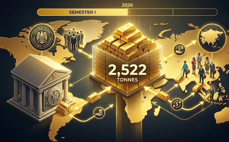 Permintaan Emas Global Tembus 2.522 Ton di Semester I 2026, Asia dan Bank Sentral Jadi Penopang