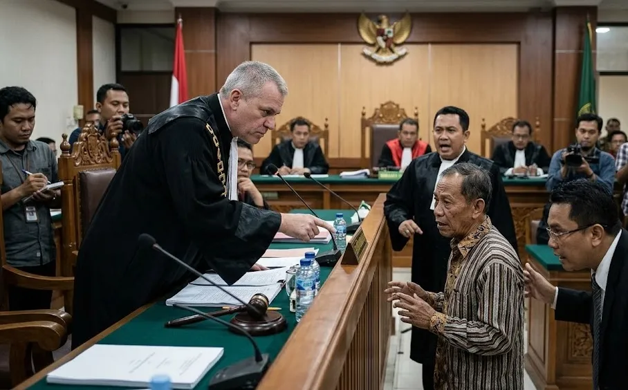 Sidang Korupsi Bantuan Desa Samosir Memanas, Majelis Hakim Soroti Beda Keterangan soal Fee 15 Persen