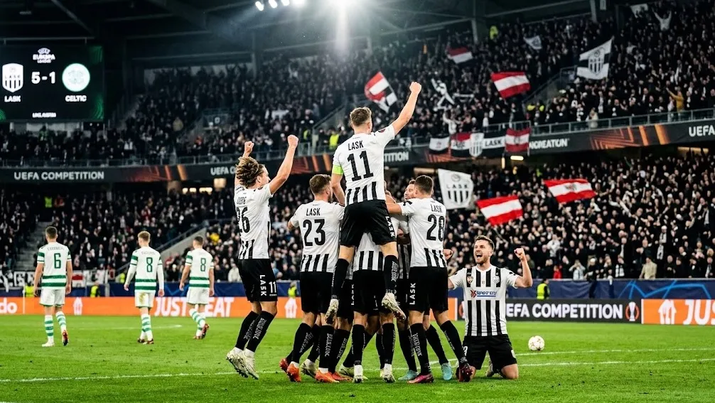 Tertinggal 0-3, LASK Bangkit Menang 5-1 dan Singkirkan Celtic