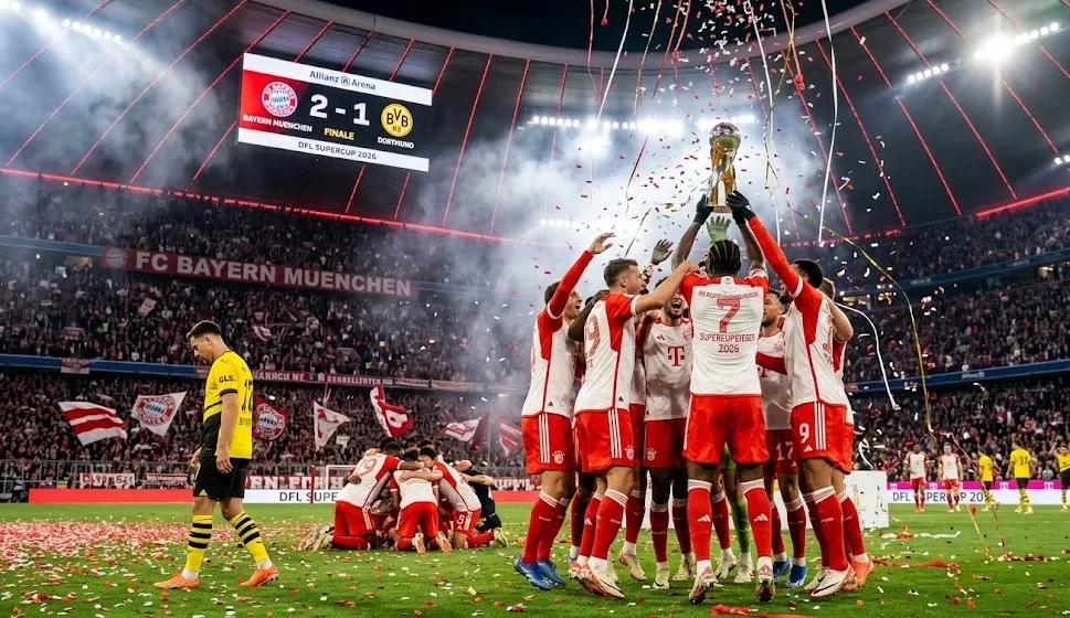 Unggul 2-1 atas Dortmund, Bayern Muenchen Juarai Piala Super Jerman 2026