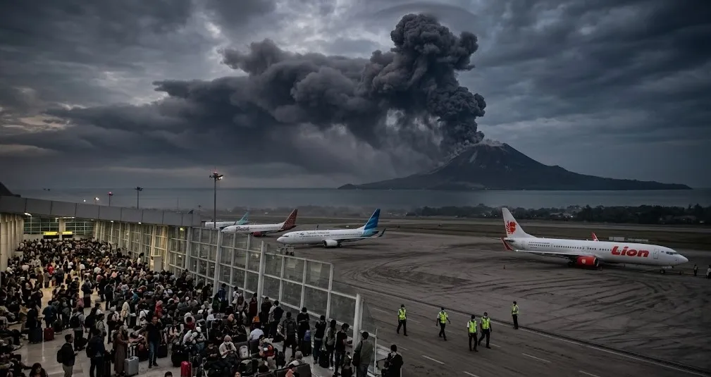 Abu Vulkanik Anak Krakatau Lumpuhkan Penerbangan, 341 Ribu Penumpang Terdampak