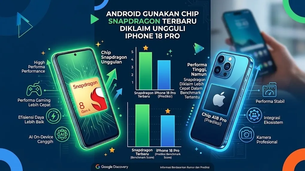 Android Gunakan Chip Snapdragon Terbaru Diklaim Ungguli iPhone 18 Pro