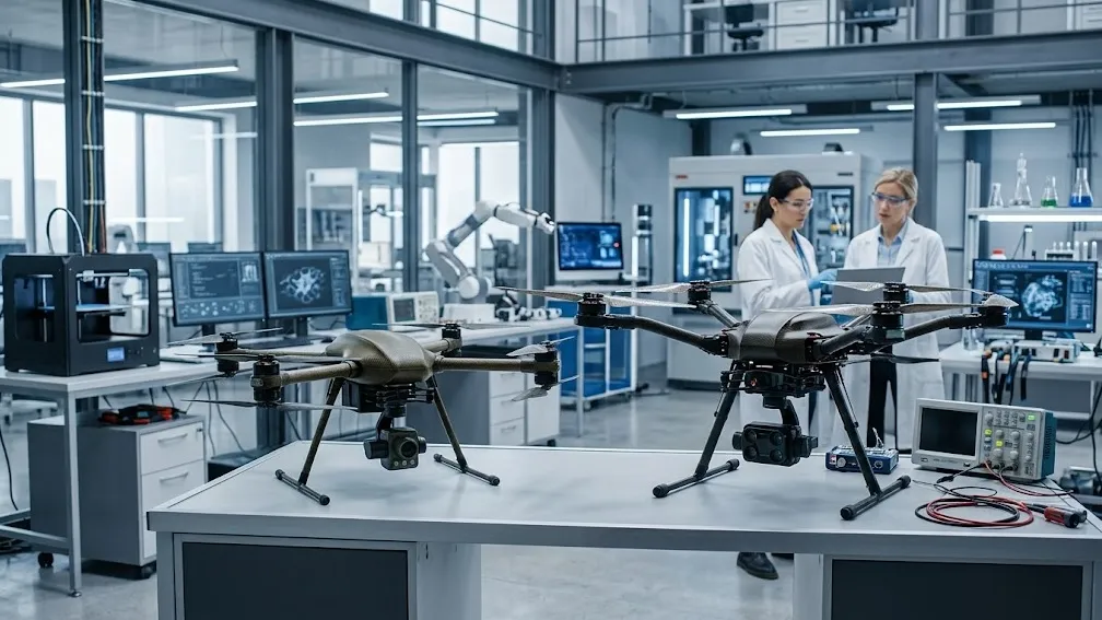 BRIN dan UNNUR Kembangkan Dua Prototipe Drone Berbahan Serat Alam