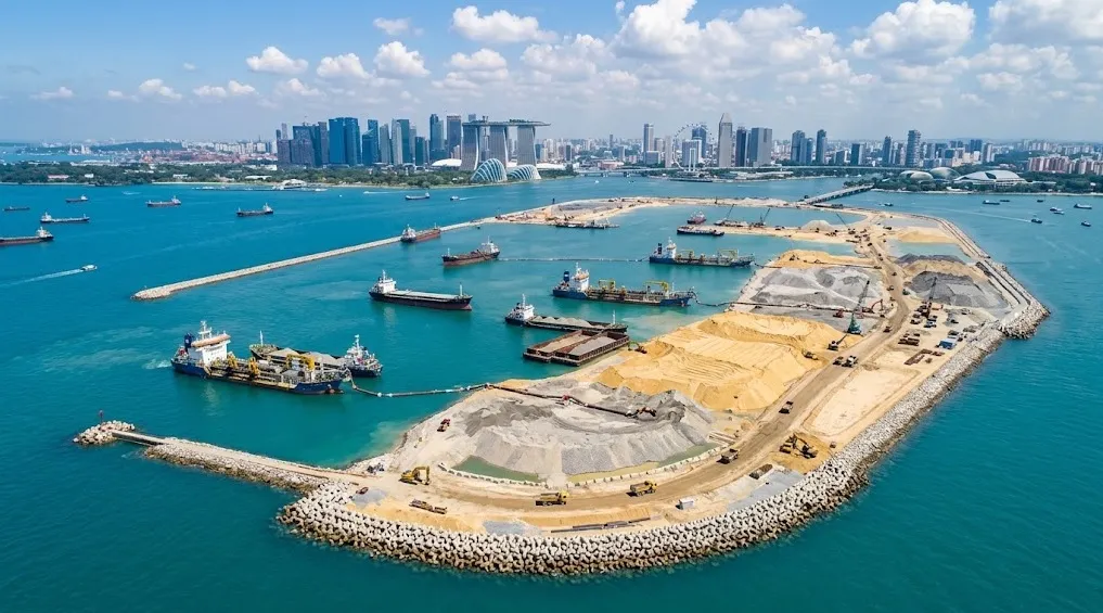 Butuh 160 Juta Meter Kubik Material, Ini Skala Proyek Long Island Singapura